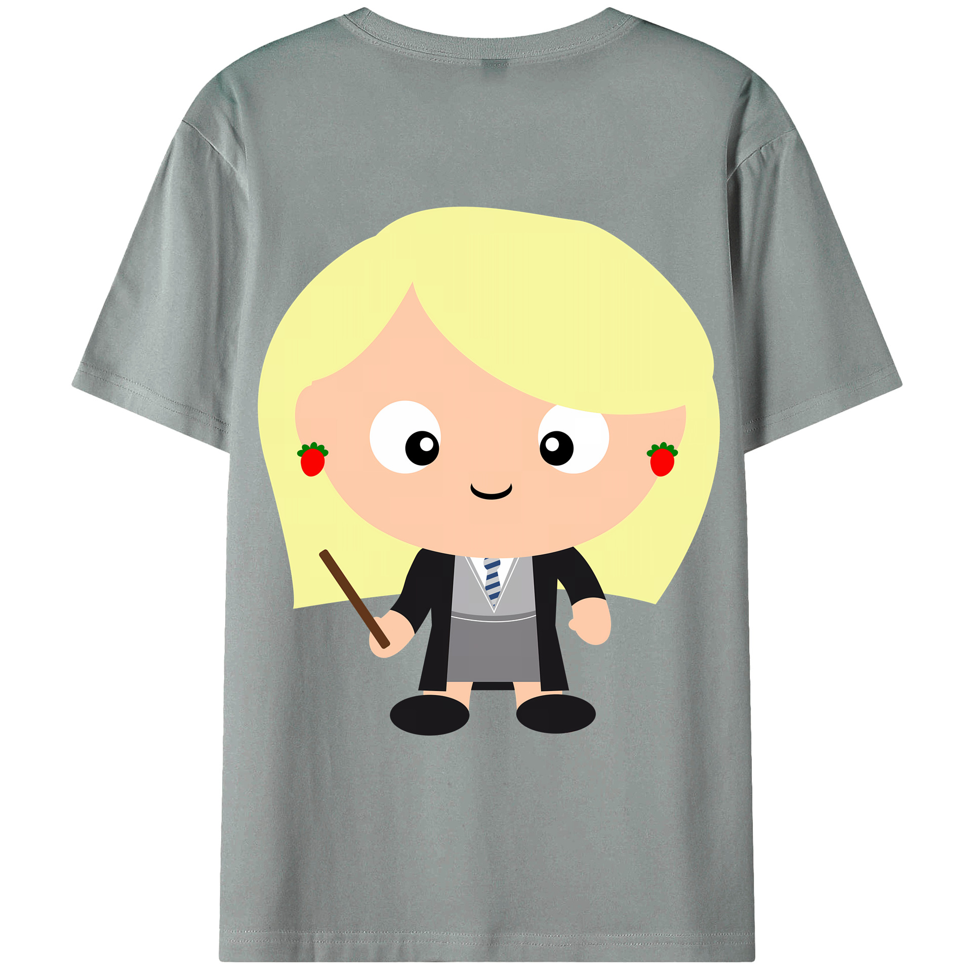 （画像用） Harry Potter ハリー・ポッターシリーズ 綿100％ メンズ半袖Tシャツ（バックプリント） 通気性